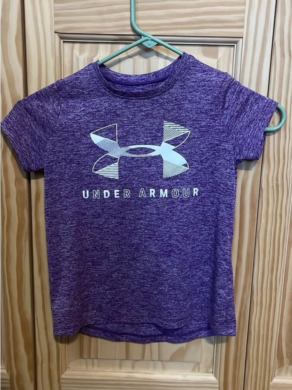 Under Armour Purple Heather Logo Performance Tee